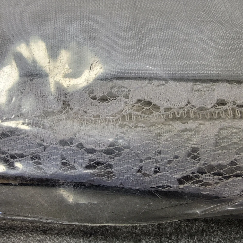 Vintage Tablecloth Ambassador No. 6100 White 68 X 104 Oval New Styled